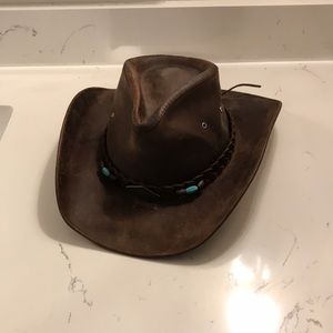 Bill Hide Hat Co Ladies Leather Hat